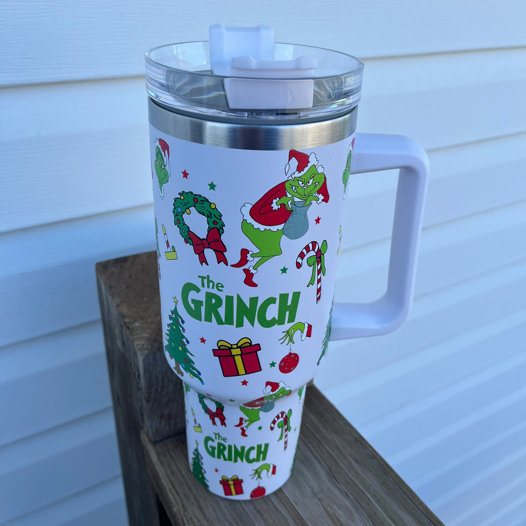 The Grinch Collage 40oz Tumbler