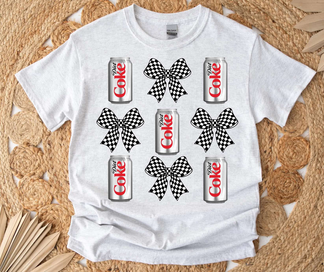 Diet Coke and Bow DTF Tee