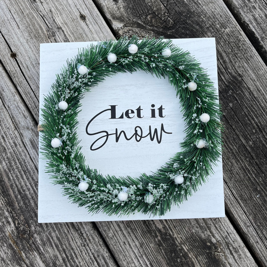 Let it Snow Christmas Sign
