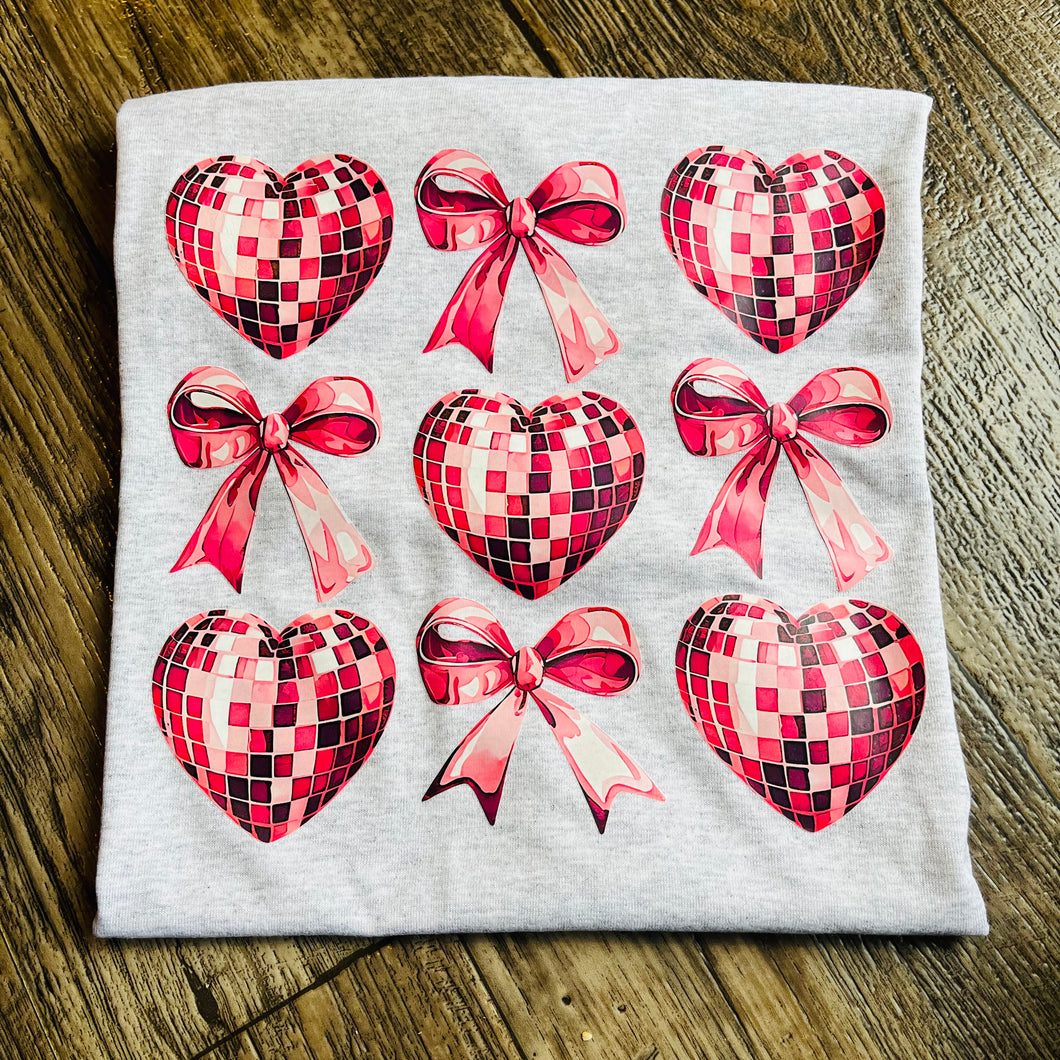 Heart and Bow Valentine’s Day Tee