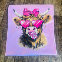 Load image into Gallery viewer, Pink Cow Lollipop Tee
