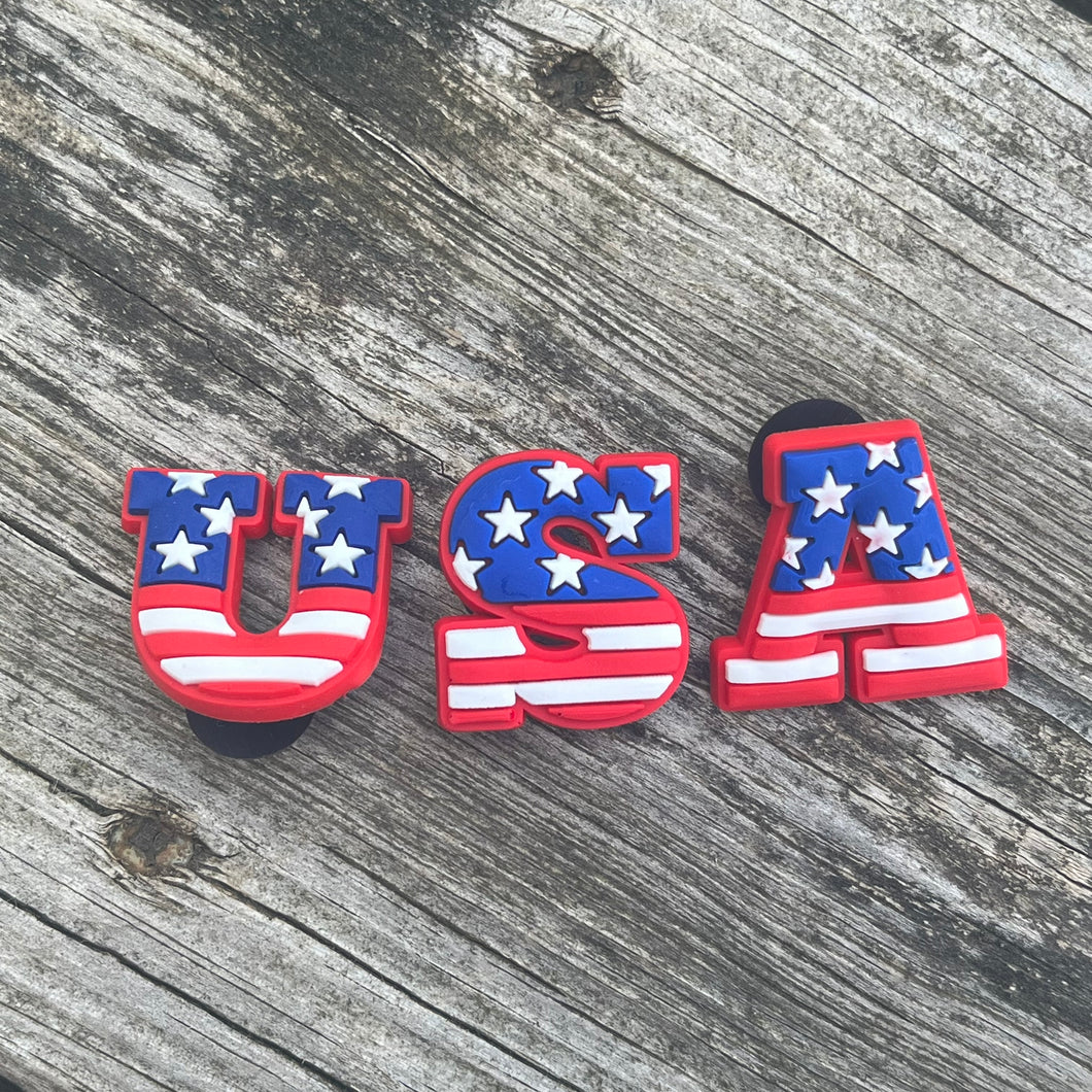 USA Croc Charms