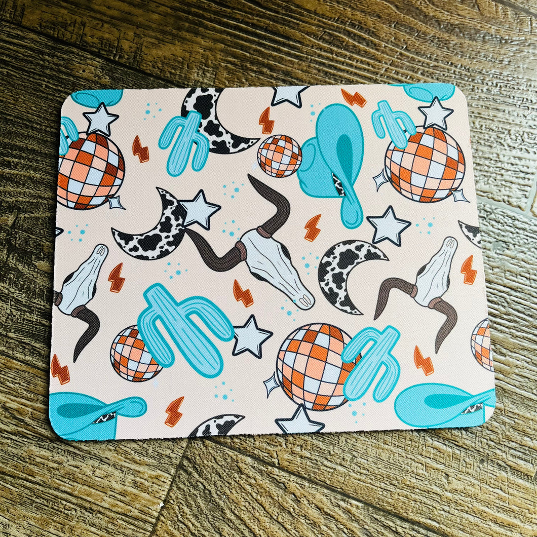 Disco Cowboy Mouse Pad