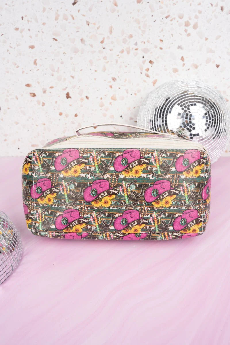 Western Rodeo Cosmetic Bag