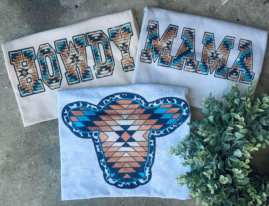 Cow Aztec Tee XL - Jane C.