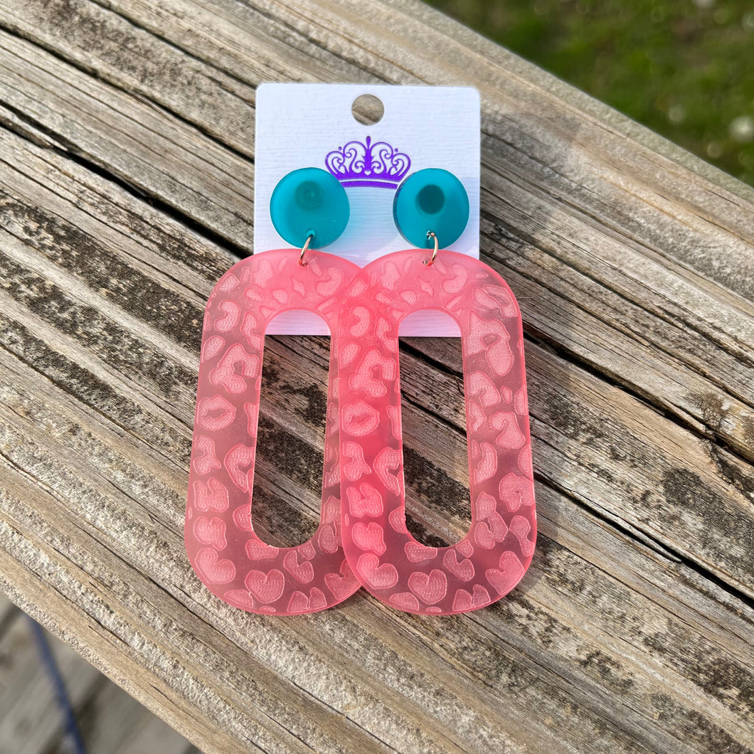 Leopard Oval Earrings