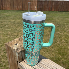 Load image into Gallery viewer, Holographic Leopard 40oz Tumblers
