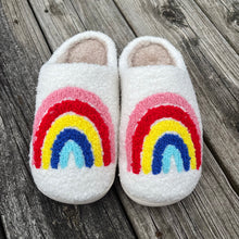 Load image into Gallery viewer, Bright Rainbow Slippers
