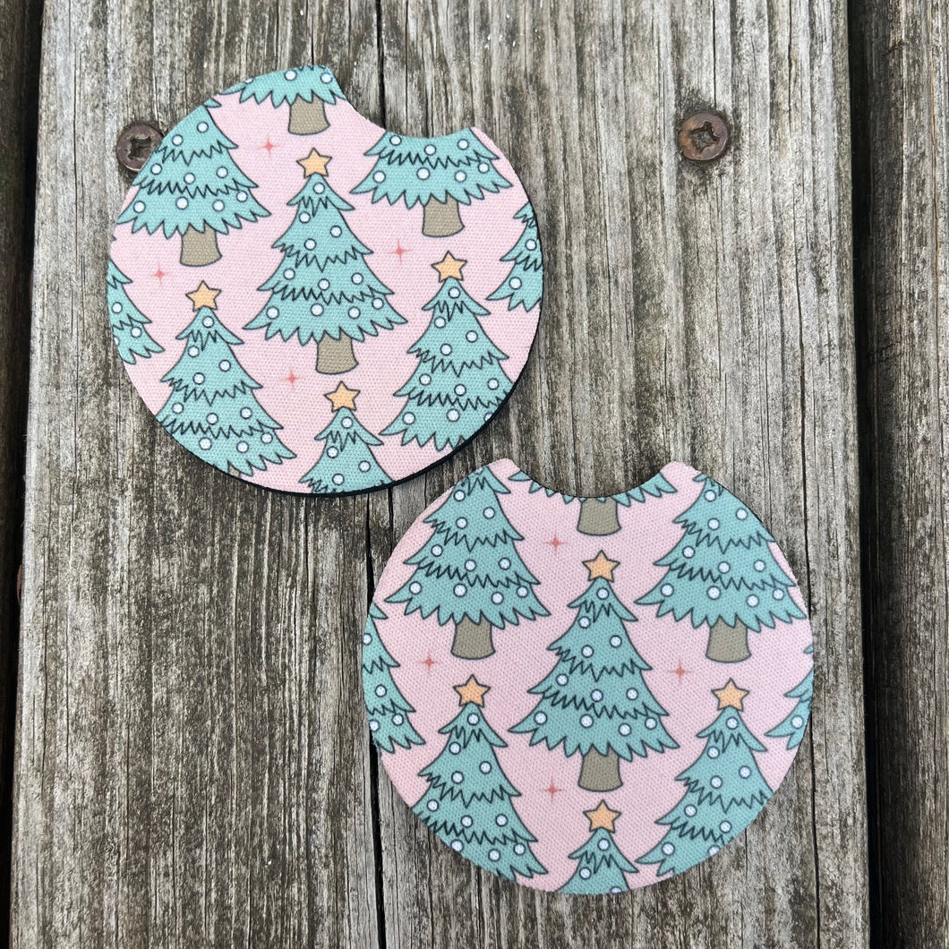 Christmas Tree Car Coasters