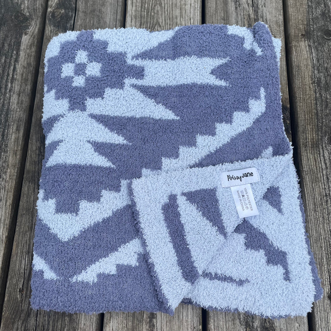 Blue Aztec Blanket