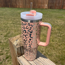 Load image into Gallery viewer, Holographic Leopard 40oz Tumblers
