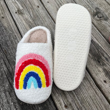 Load image into Gallery viewer, Bright Rainbow Slippers
