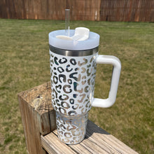 Load image into Gallery viewer, Holographic Leopard 40oz Tumblers
