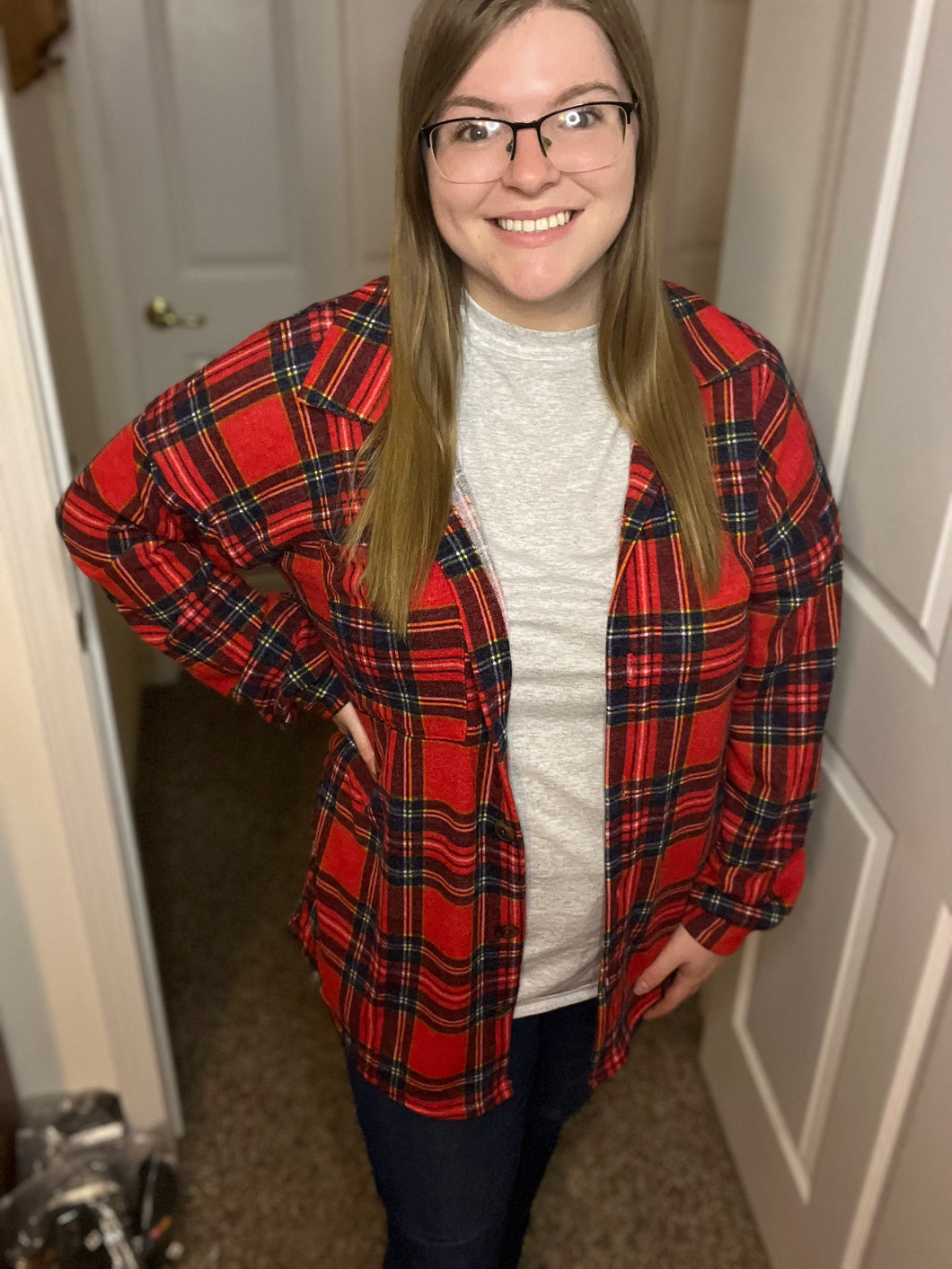 Plaid Flannel Top