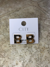 Load image into Gallery viewer, Genuine Leather Initial Earrings
