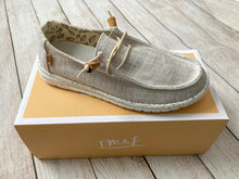 Load image into Gallery viewer, Grey Slip on Boat Sneakers

