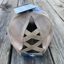 Load image into Gallery viewer, Blue Star and Flag Criss Cross CC Hat
