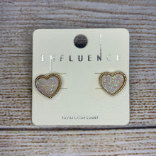 Load image into Gallery viewer, Druzy Heart Earrings
