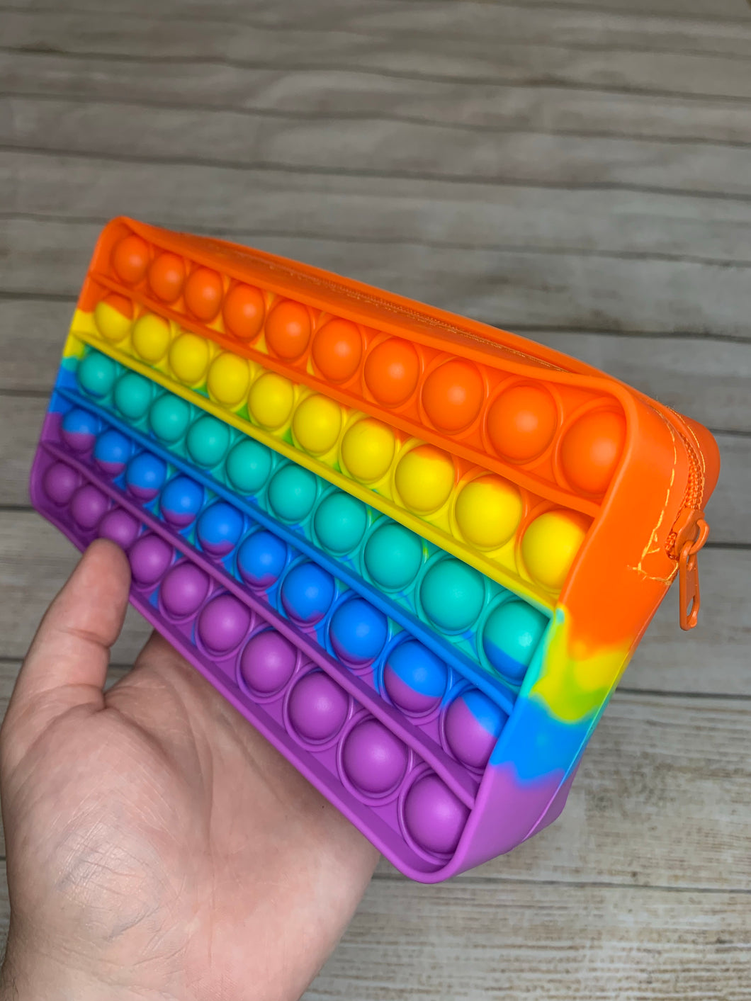 Rainbow Fidget Popper Pencil Pouch