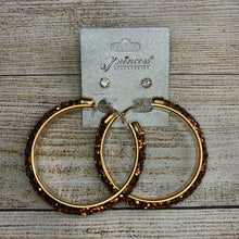 Load image into Gallery viewer, Glittery Hoops and Stud Earrings Set
