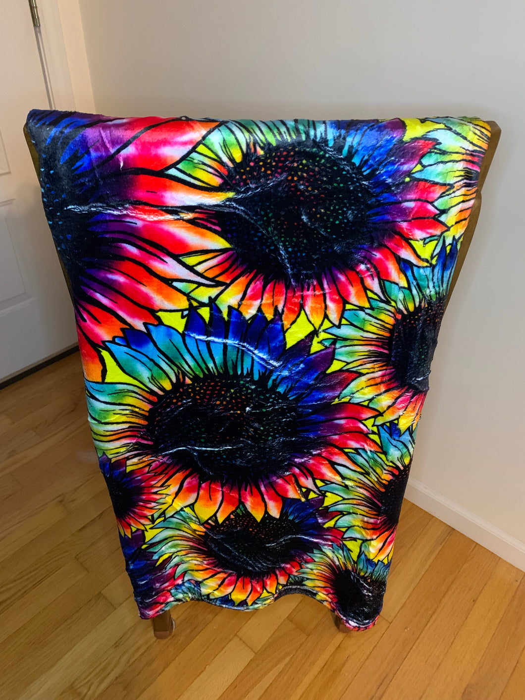 Tye Dye Sunflower Blanket