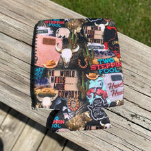 Load image into Gallery viewer, Western Collage Can Koozie
