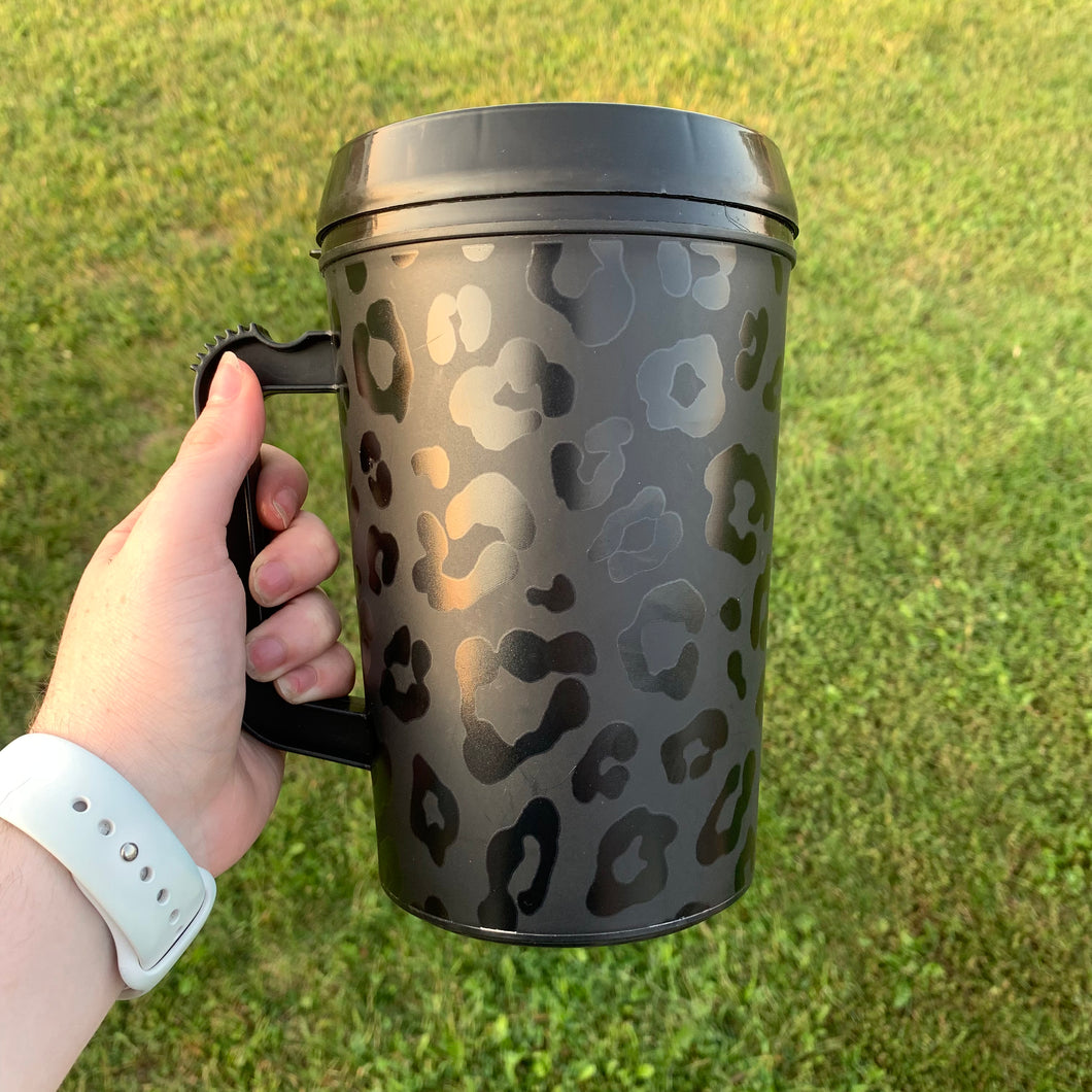 Black Leopard Mega Mug