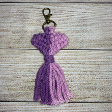 Load image into Gallery viewer, Macrame Heart Keychains
