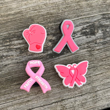 Load image into Gallery viewer, Breast Cancer Awareness Croc Charms
