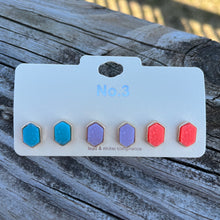 Load image into Gallery viewer, Hexagon Earring Set
