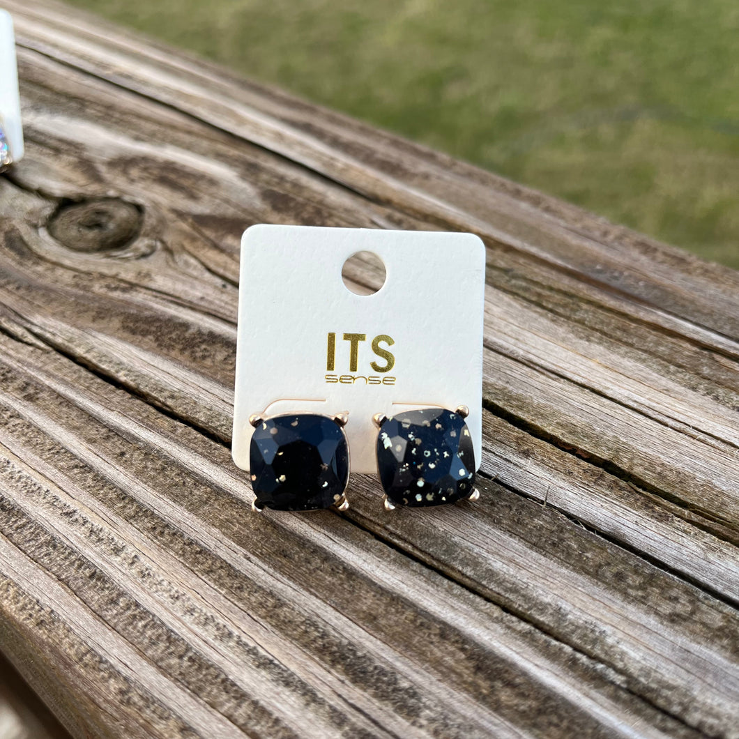 Glitter Stud Earrings