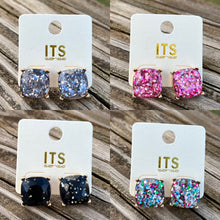 Load image into Gallery viewer, Glitter Stud Earrings
