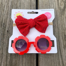 Load image into Gallery viewer, Kids Sunglasses and Bows Set

