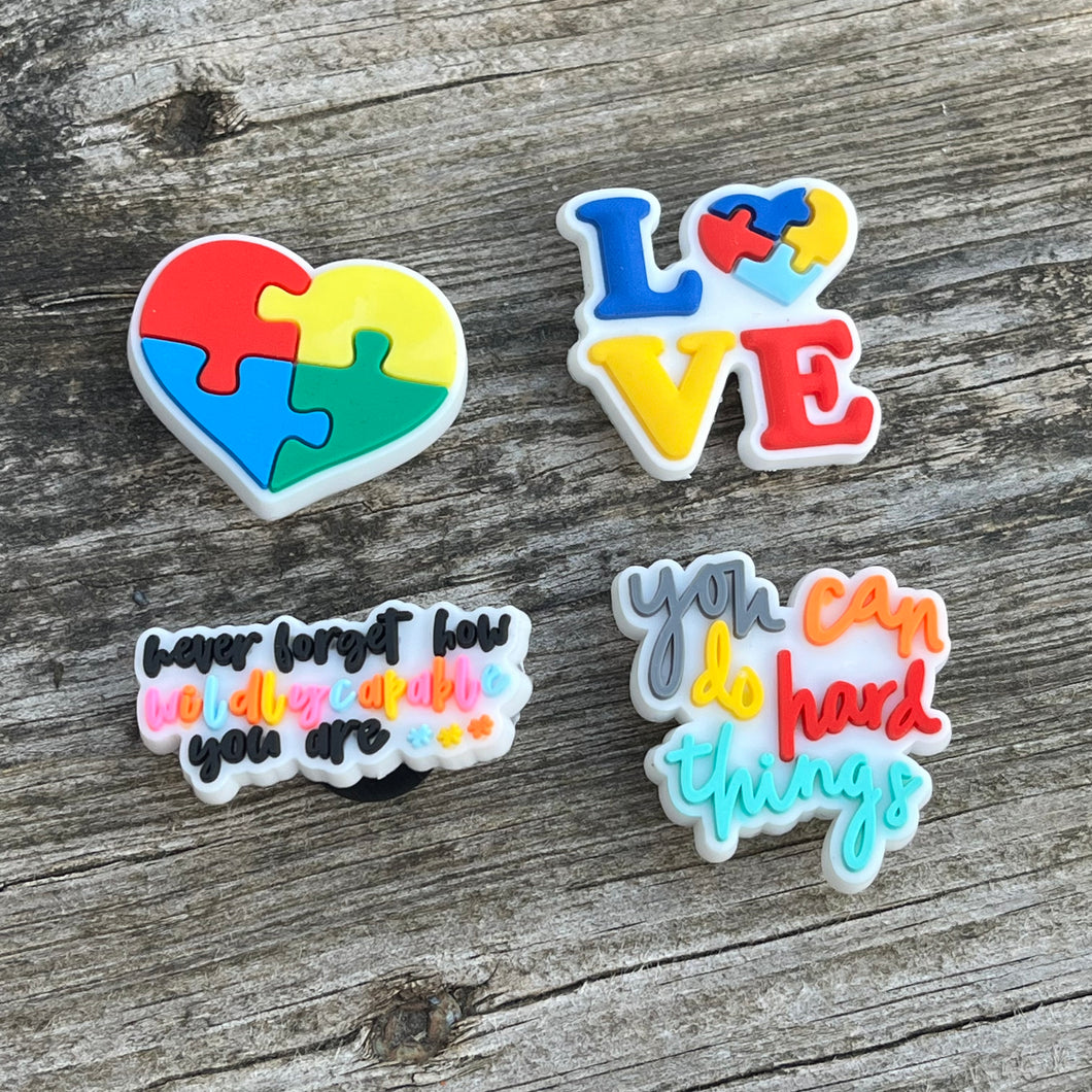 Autism Awareness Croc Charms