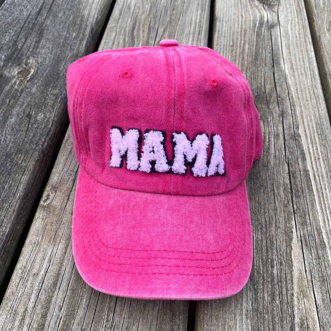 Hot Pink Mama and Mini Chenille Hat
