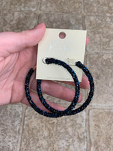 Load image into Gallery viewer, Rhinestone Hoop Earrings
