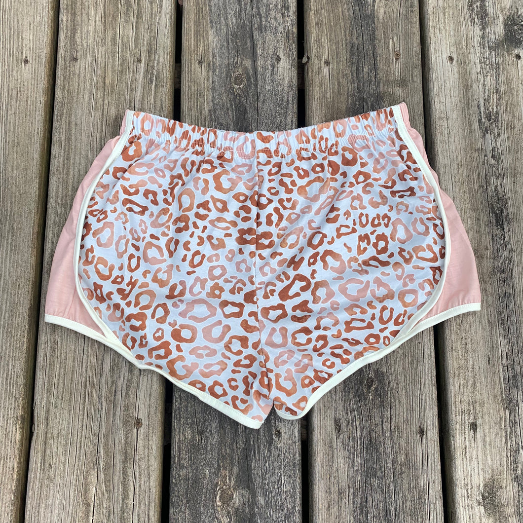 Pink Leopard Shorts