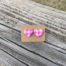 Load image into Gallery viewer, Patterned Heart Earrings
