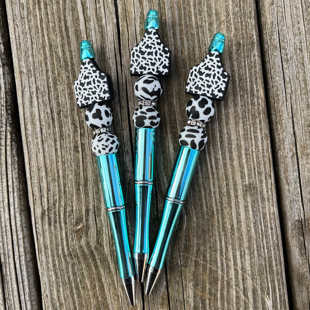Cow Print Handmade Pen